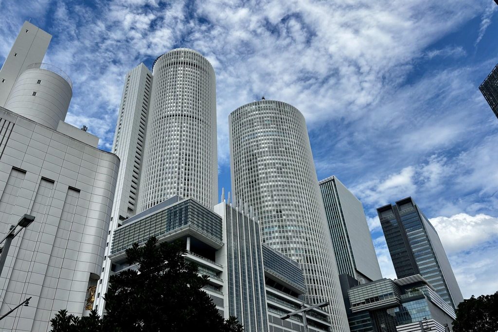 The towers above Nagoya Station, the starting point for most trips to Ghibli Park