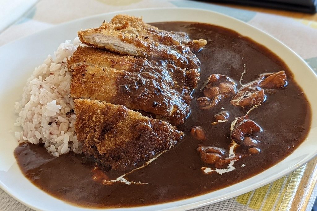 A plate of Japanese katsu curry