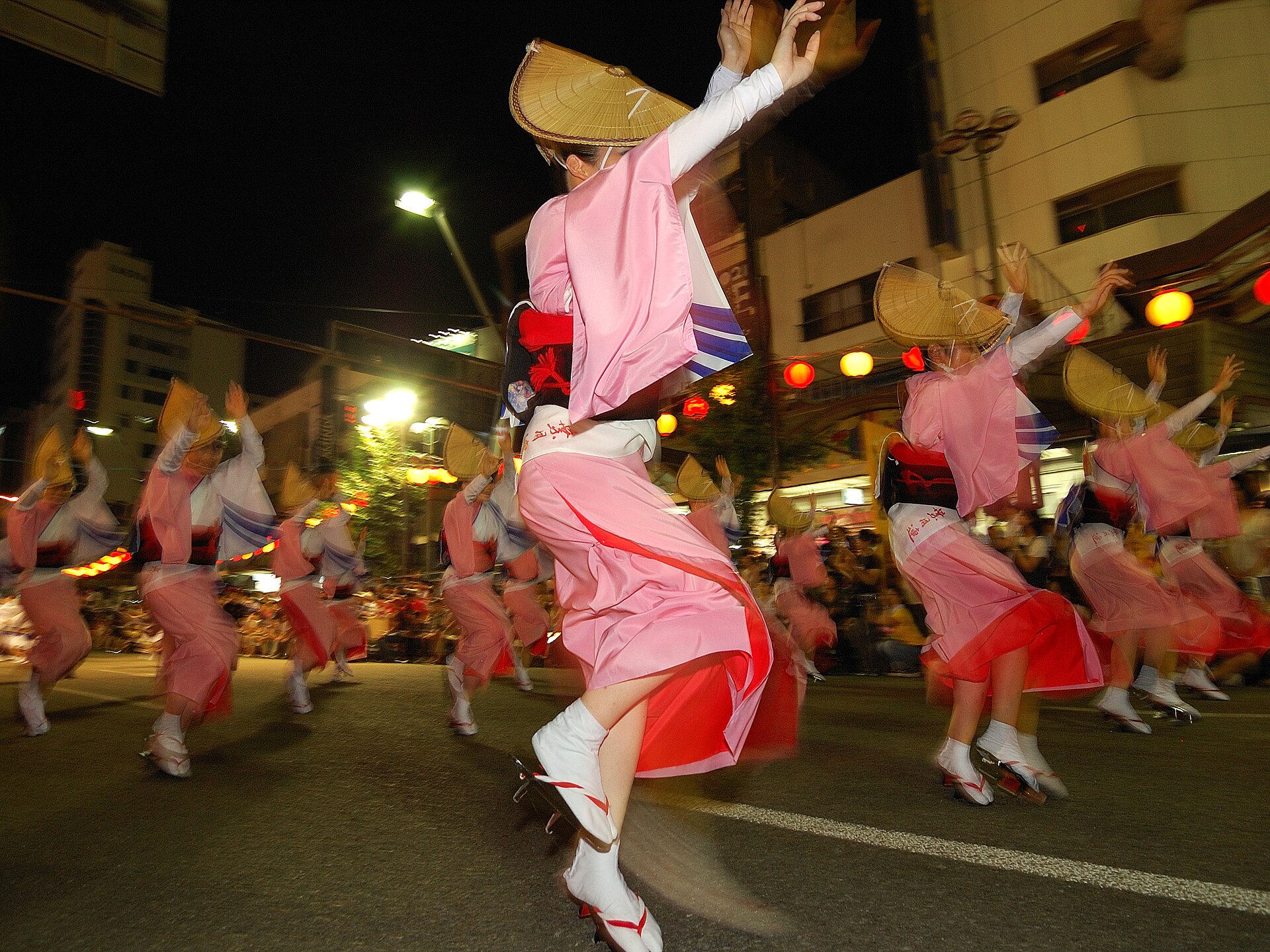 Awa Odori dance group in Tokushima