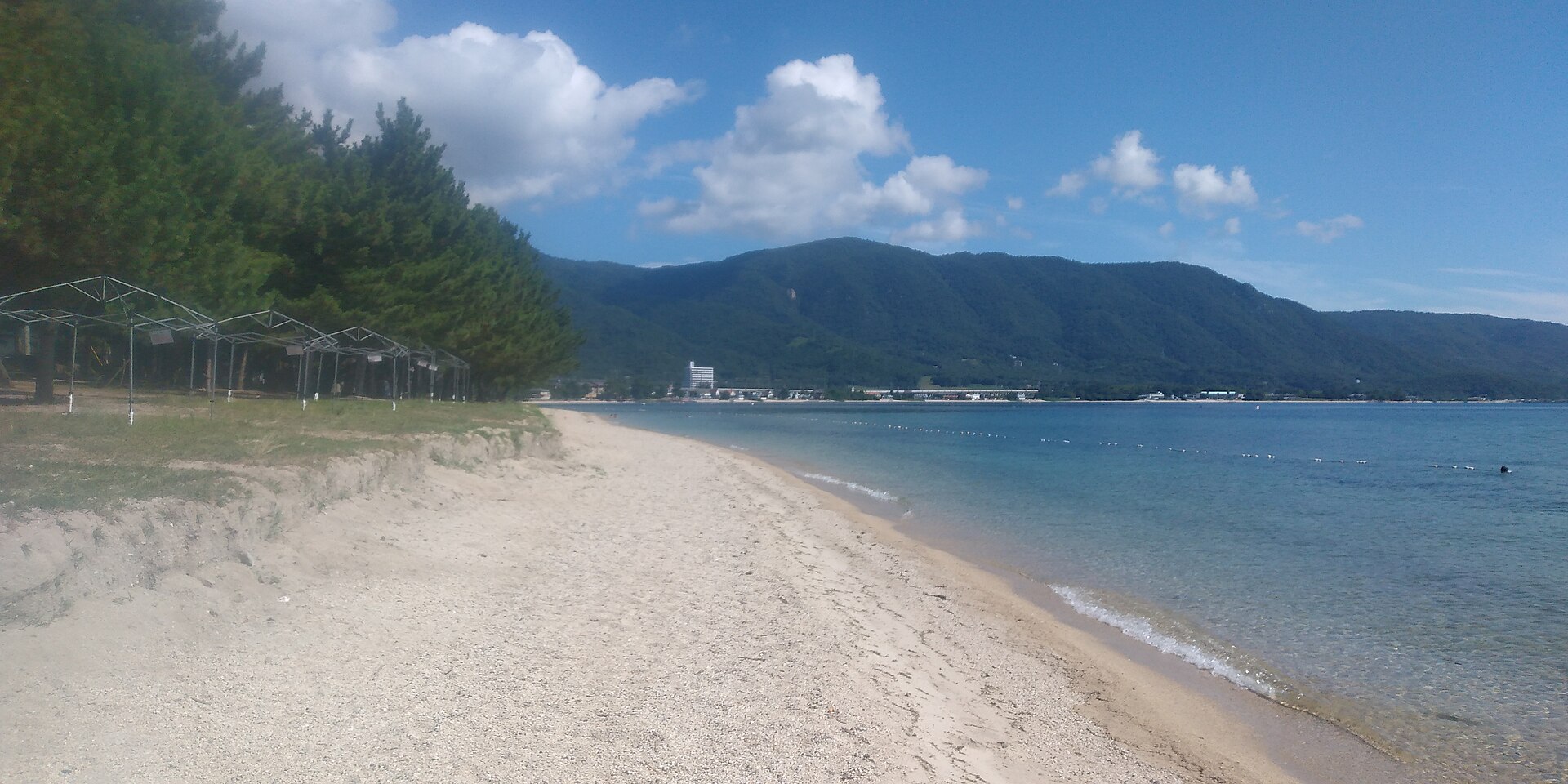 Lake Biwa from Omimaiko beach