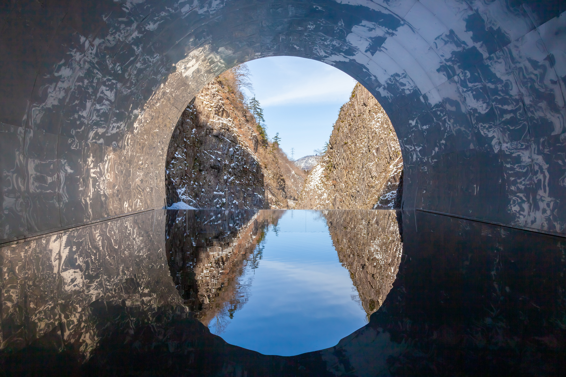 Kiyotsu Gorge tunnel in Tokamachi, Niigata