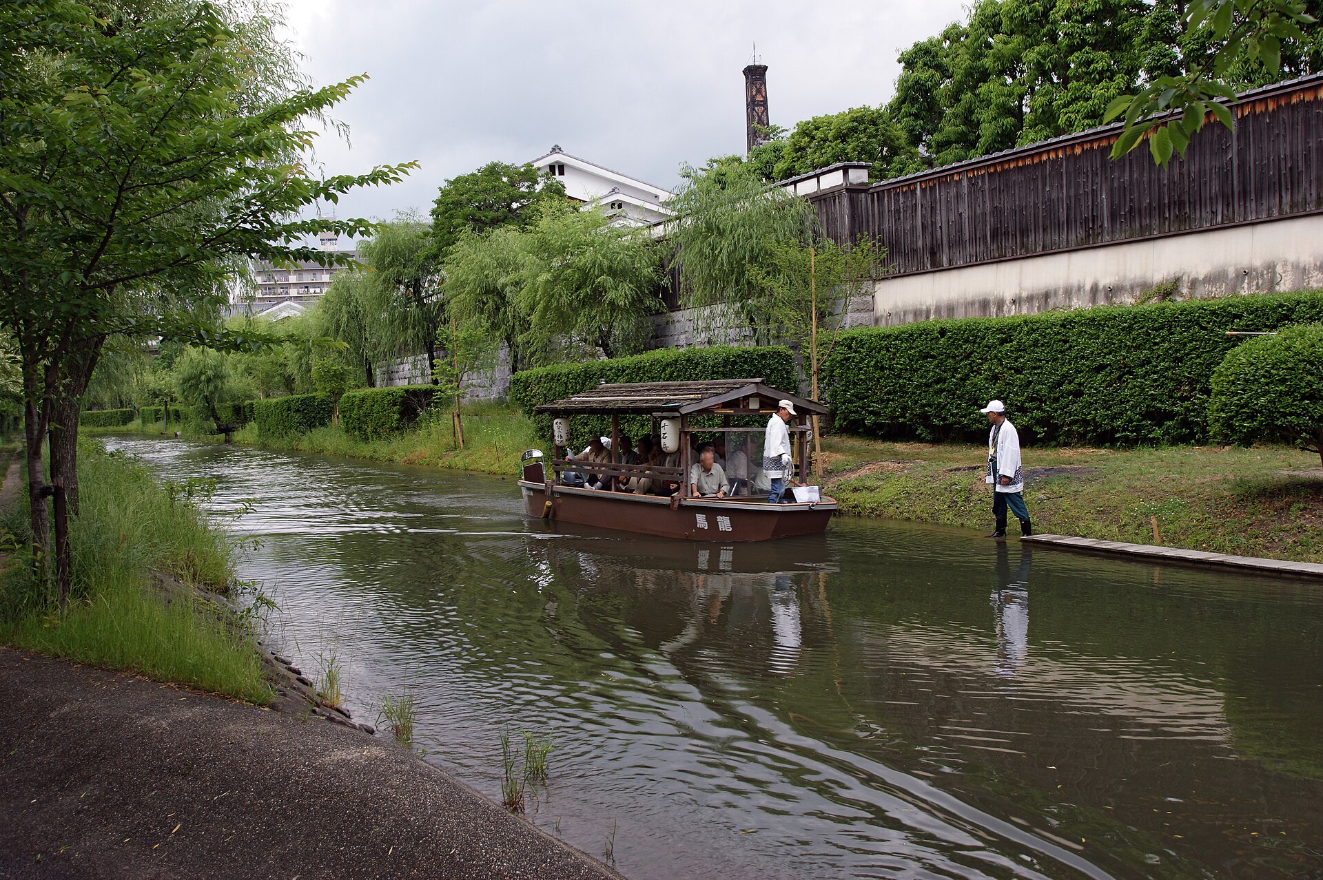 Horikawa canal in the Fushimi sake district, Kyoto