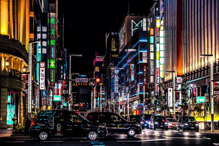 Things to do in Ginza: Chuo-dori lit up at night