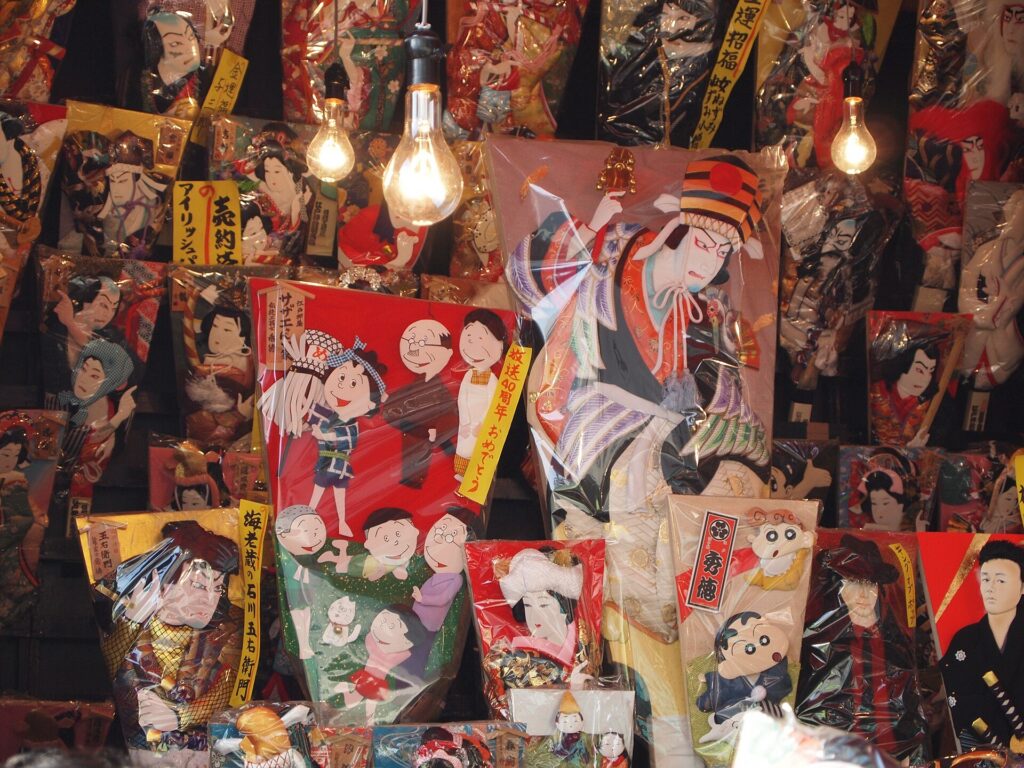 Hagoita-ichi, Senso-ji, Tokyo, Japan