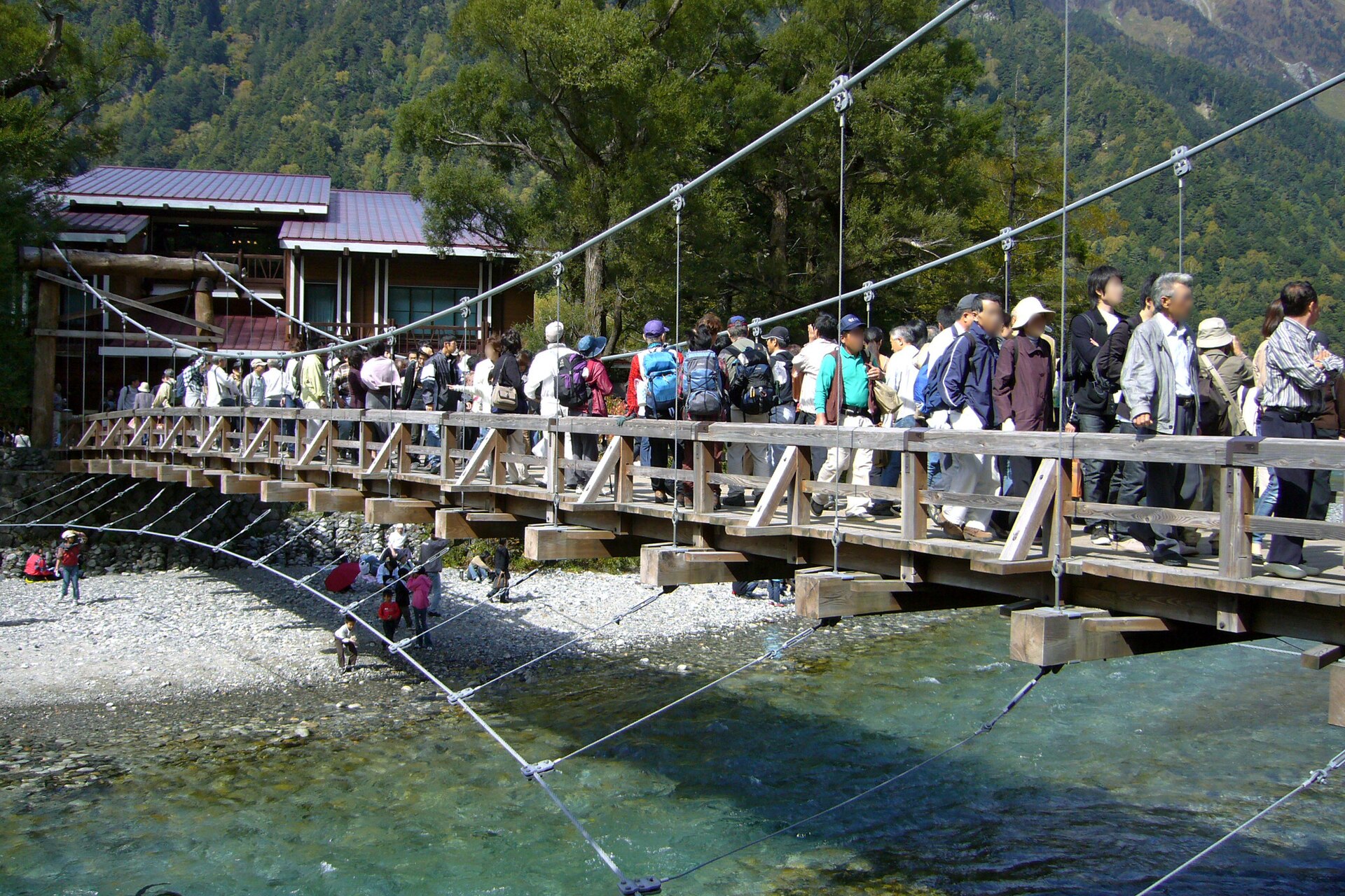 Kappa-bashi bridge over the Azusa River in Kamikochi