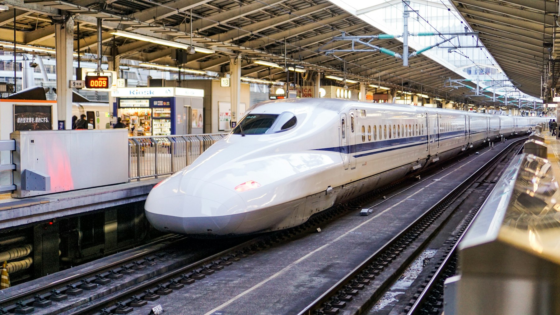 Is the JR Pass worth it? A Shinkansen arriving at Tokyo Station