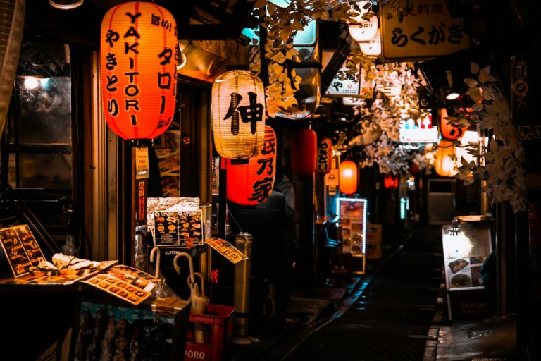 Izakaya Tokyo: red lanterns in a Shinjuku alley