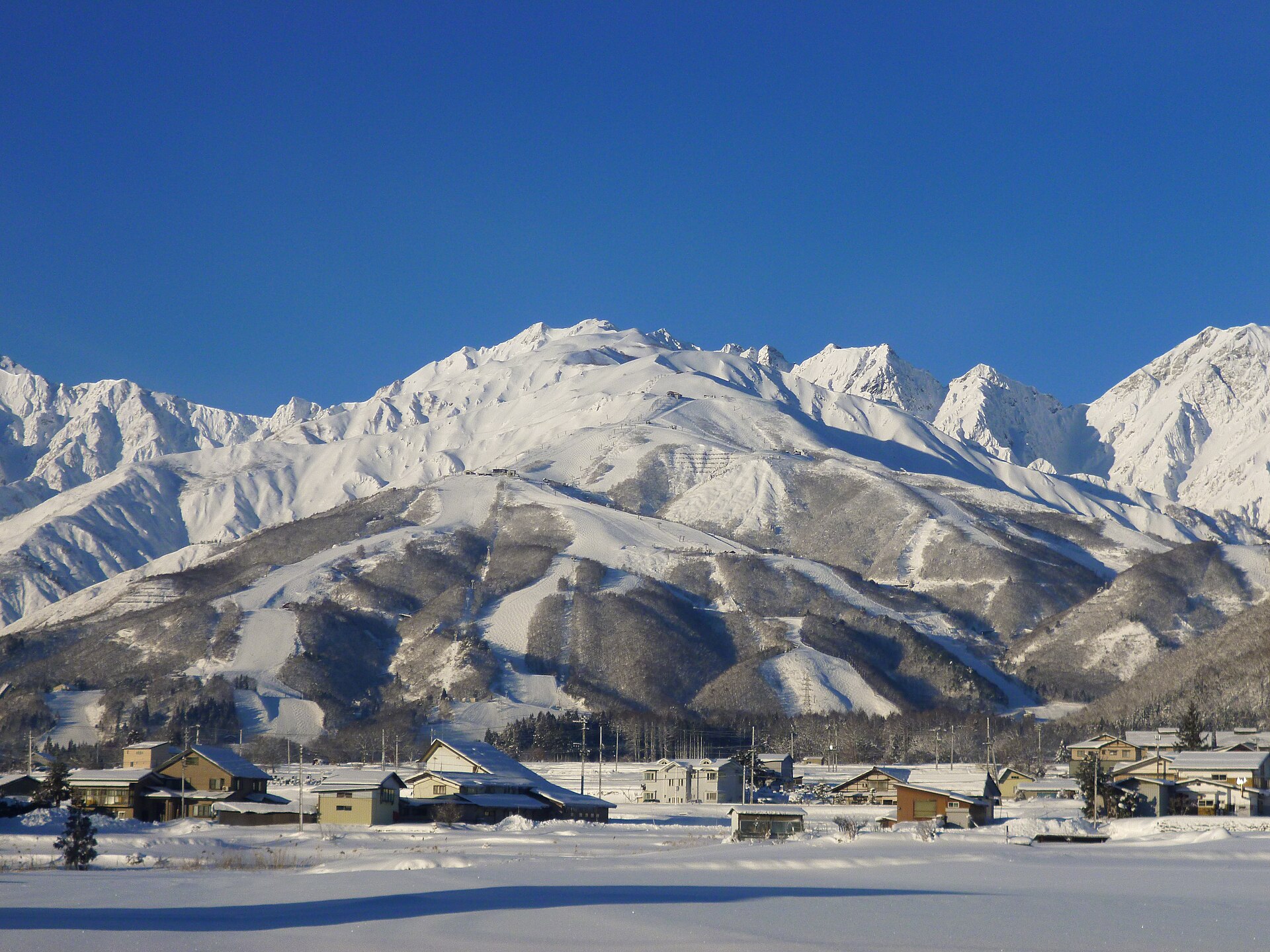Hakuba Happo-one ski resort in Nagano during the Japan ski season