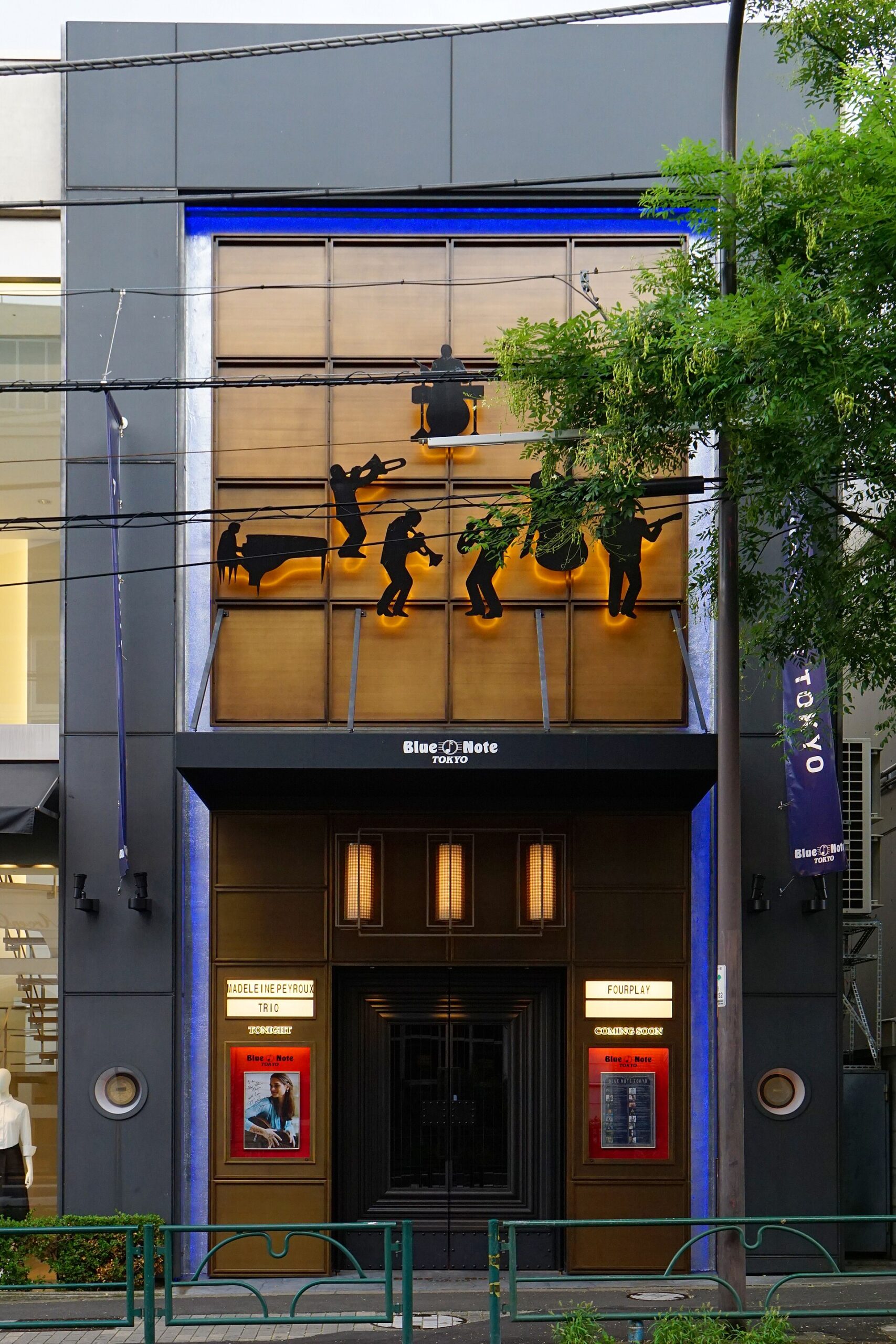 Entrance of Blue Note Tokyo jazz club in Minami-Aoyama