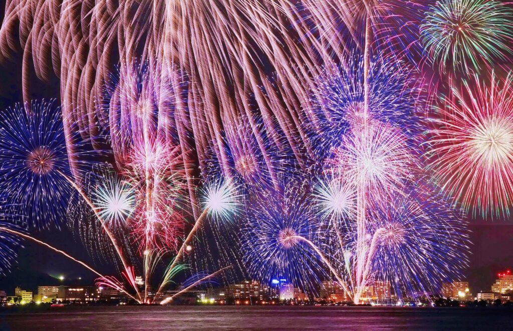 Matsue Suigosai Lake Fireworks, Japan