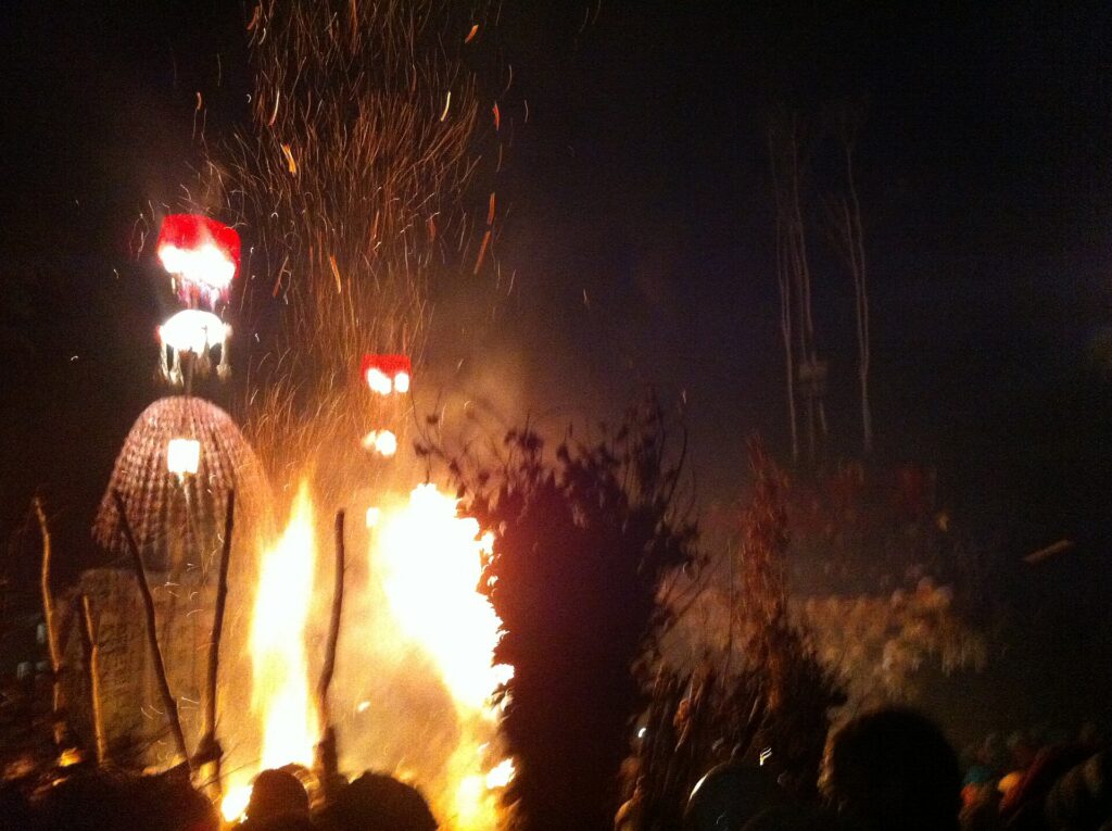 Nozawa Onsen Dosojin Fire Festival, Nagano, Japan