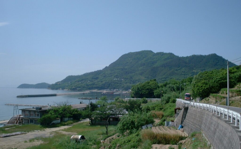 Mount Shiude (Shiudeyama) in cherry blossom season