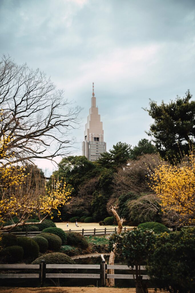 Shinjuku Gyoen in autumn, Tokyo