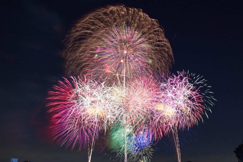 Tachikawa Showa Kinen Park Fireworks &mdash; fireworks in Japan