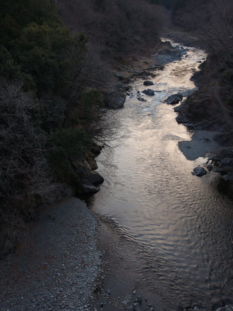 Tama River in Mitake Gorge, Ome, Tokyo