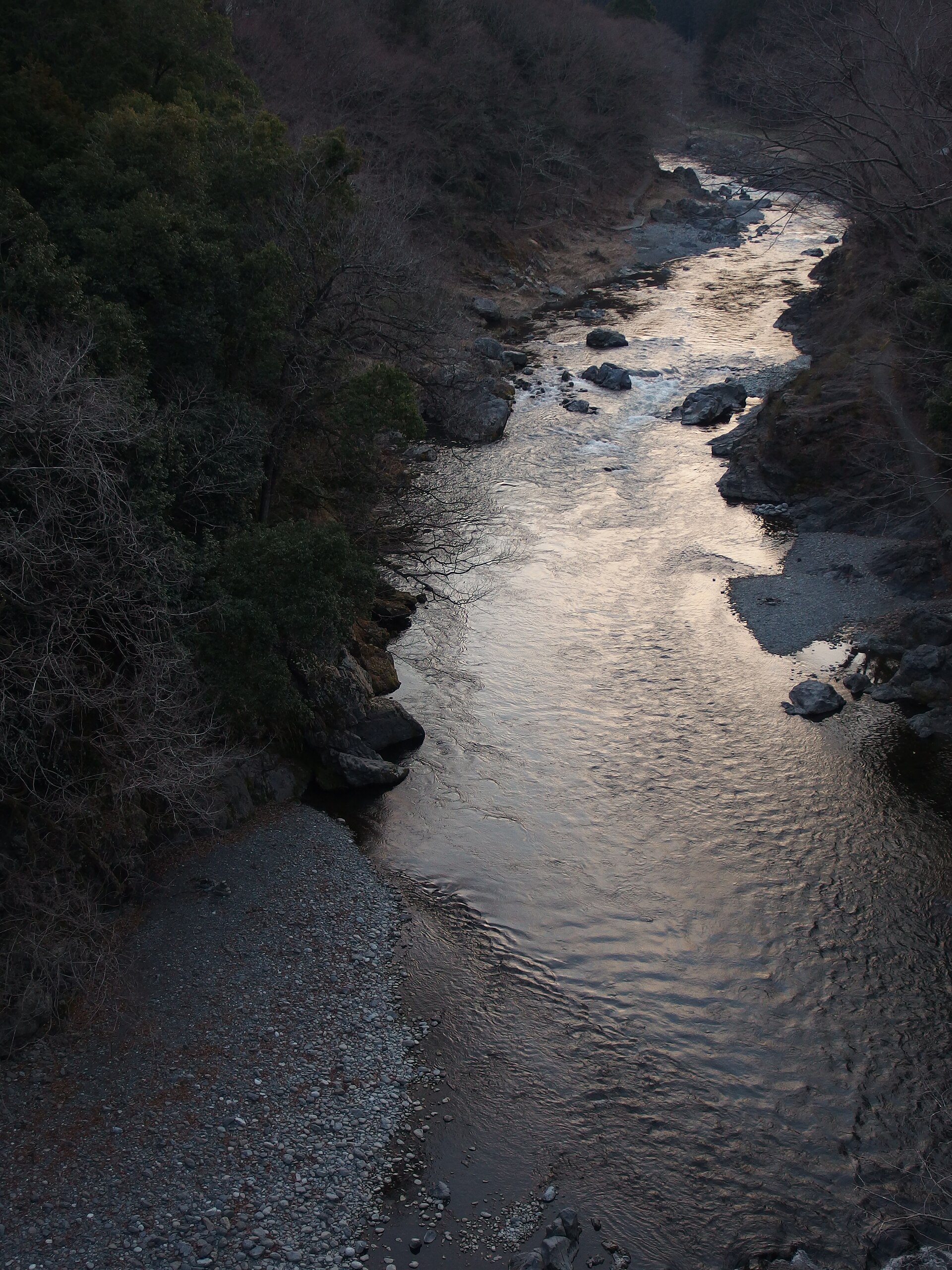 Tama River in Mitake Gorge, Ome, Tokyo