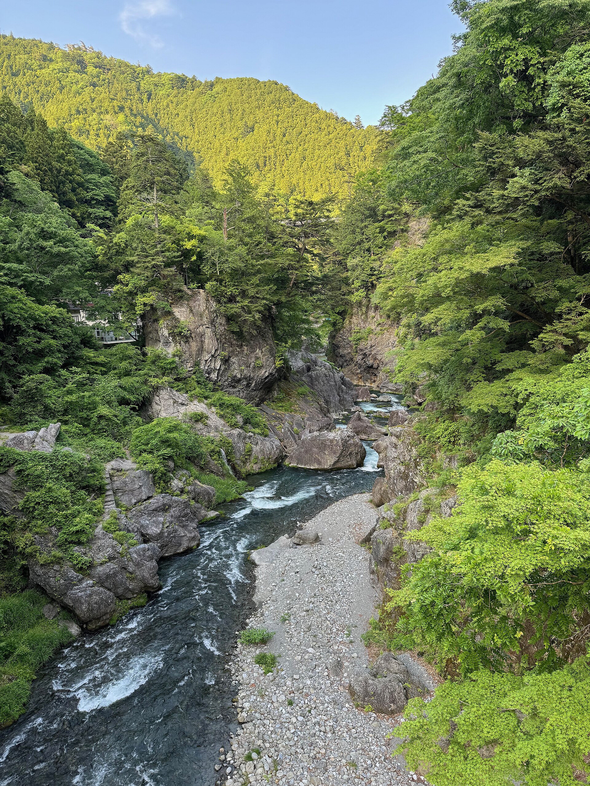 Hatonosu Gorge on the Tama River, Okutama