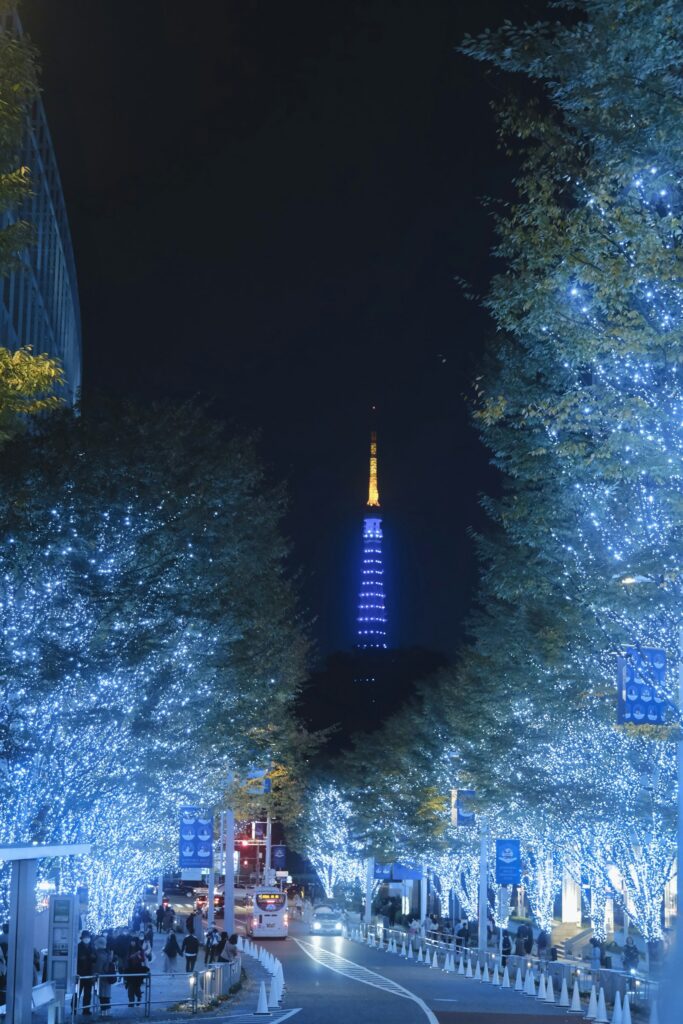 Tokyo events November 2026: Roppongi Hills Keyakizaka illumination with Tokyo Tower at night