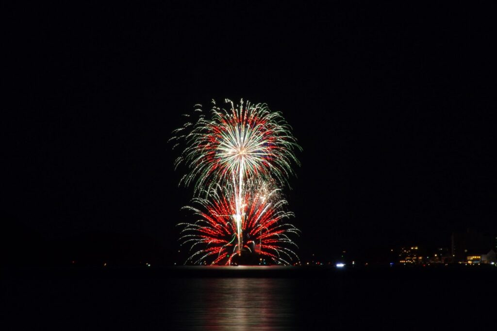 Tomonoura Benten-jima Fireworks &mdash; fireworks in Japan