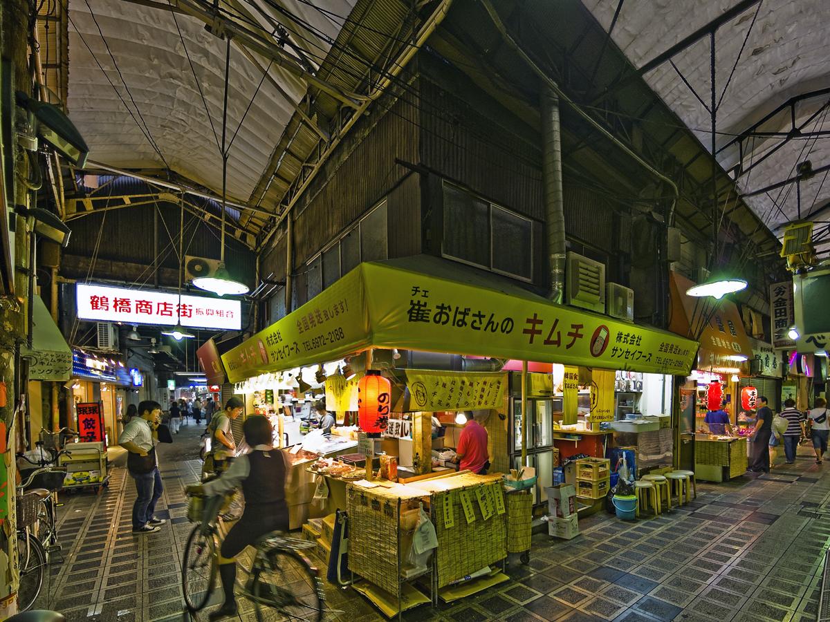 Kimchi shop in Tsuruhashi Market, Osaka Koreatown area