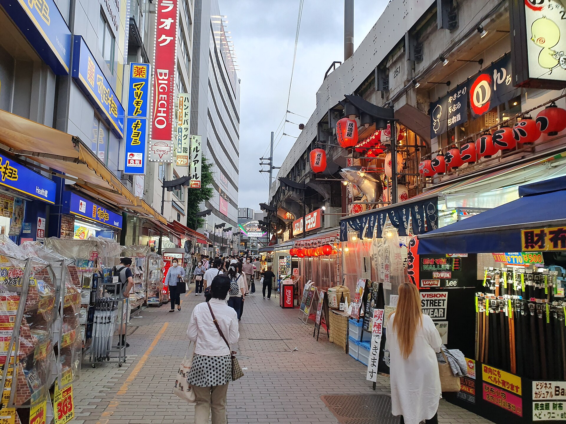 Ameyoko market street in Ueno