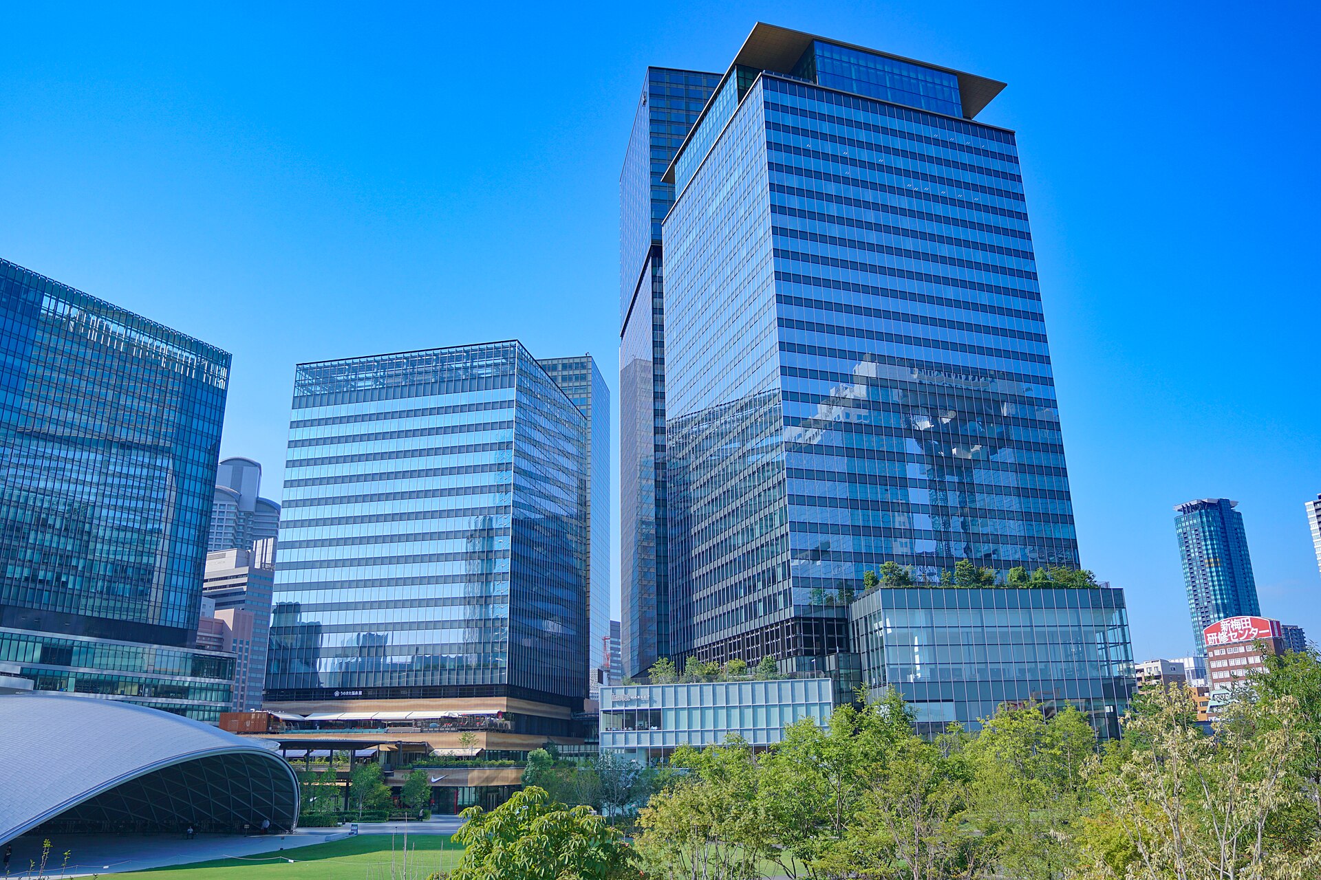 Grand Green Osaka park beside Osaka Station